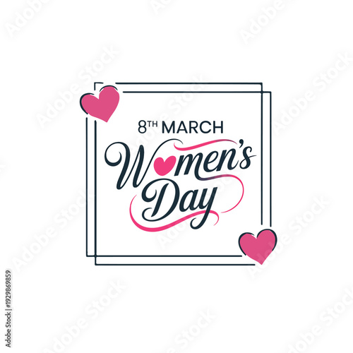 Women’s Day Celebration Banner with Elegant Lettering
Contemporary International Women’s Day Graphic Design
