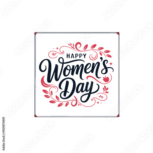 Women’s Day Celebration Banner with Elegant Lettering
Contemporary International Women’s Day Graphic Design
