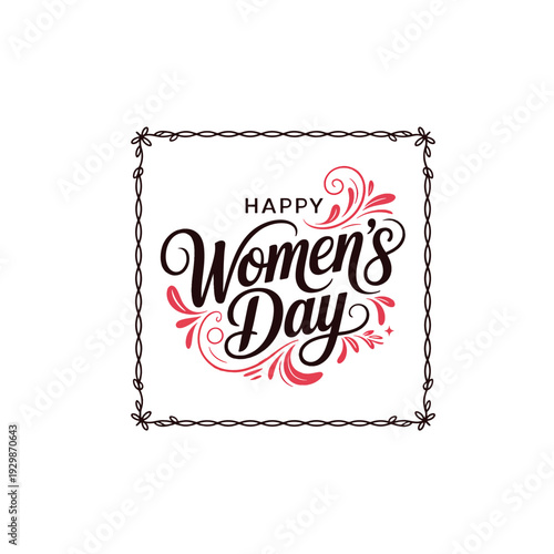 Women’s Day Celebration Banner with Elegant Lettering
Contemporary International Women’s Day Graphic Design
