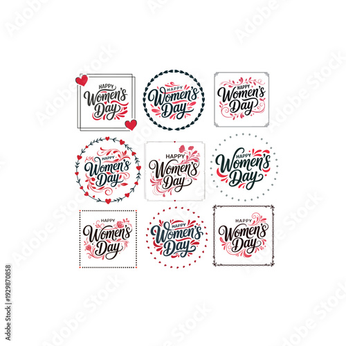 Women’s Day Celebration Banner with Elegant Lettering
Contemporary International Women’s Day Graphic Design
