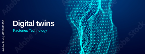 Chain blockchain tech icon for banner template block ai and webinar bg ai bg ppt presentation. Wireframe seminar layout blue for quality 3d graphic and fintech array architecture. Banking.