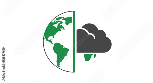 Earth Climate Change Concept.