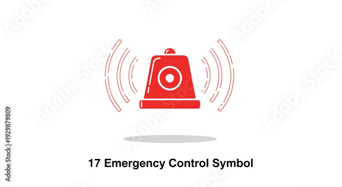 Emergency Control Symbol Icon.