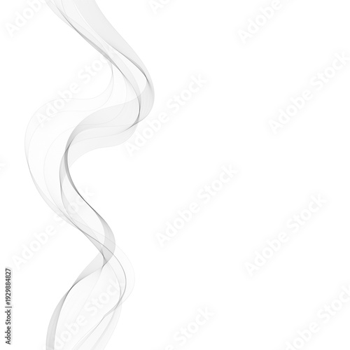 Stylish monochrome gray wave with plenty of copy space for text. Eps 10