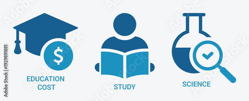 Education Study Science Vector Icon Pack