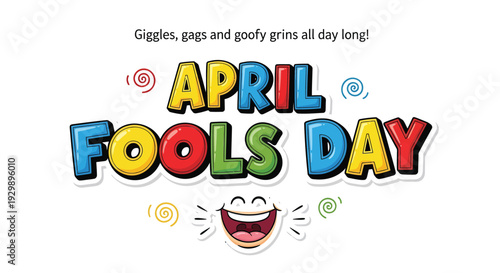 April Fools' Day vector illustration