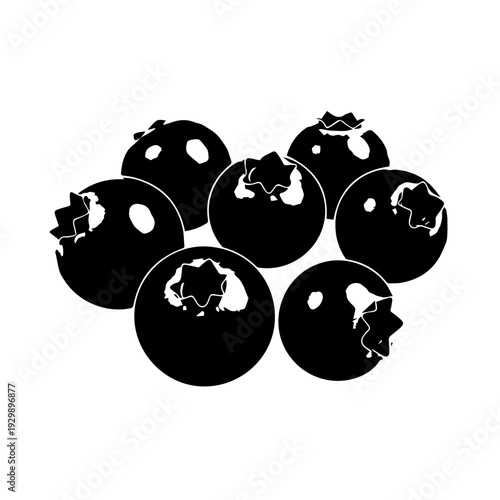 Set of nine glossy black spherical objects arranged in a circular pattern.