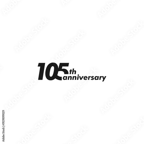 professional 105th anniversary logo,95th anniversary symbol,icon,celebrating 105th anniversary,105th anniversary logo,vector,illustration, logo, graphic, celebration, vector, background, banner, symbo