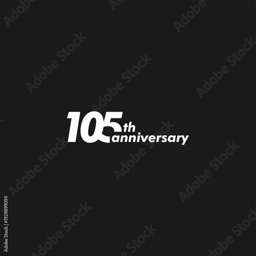 professional 105th anniversary logo,95th anniversary symbol,icon,celebrating 105th anniversary,105th anniversary logo,vector,illustration, logo, graphic, celebration, vector, background, banner, symbo