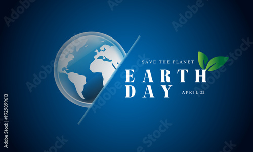 Happy Earth Day. Environmental protection.Vector illustration for banner, social media post, celebration card