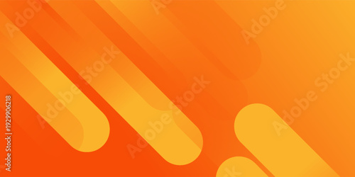 Abstract orange background with diagonal lines. Dynamic shapes composition.