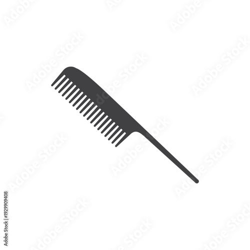 simple flat design vector of long barber comb
