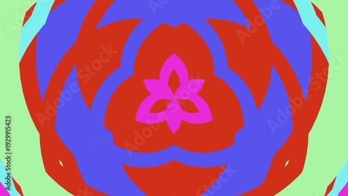 vibrant floral abstract art