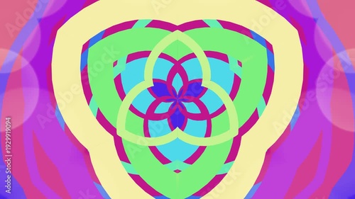 vibrant heart shape with colorful background