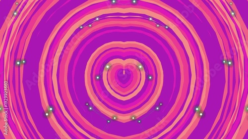 Vibrant pink and purple abstract background with heart shape