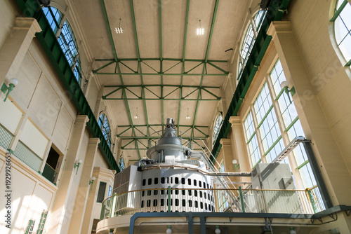 USA, WA, Olympic Penninsula.  Cushman Number 2 Power Station.  Built in 1930, its three 27,000 kilowatt generators provide 233 million kilowatt-hours annually to the Tacoma Power system