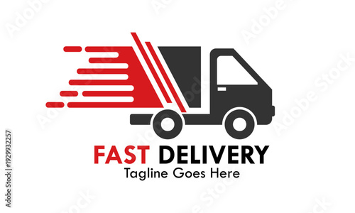 Fast delivery logo template illustration. suitbale for brand