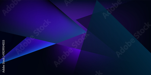 Glass neon block and lines abstract background