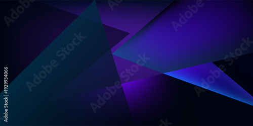 Glass neon block and lines abstract background
