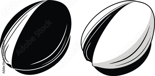 Pistachio nut illustration set, black and white vector design, healthy food symbol, dry fruit graphic, organic snack outline, nutrition concept