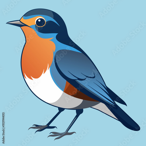 Merle d’Amérique perché sur un arbre au plumage vibrant dans le bois.