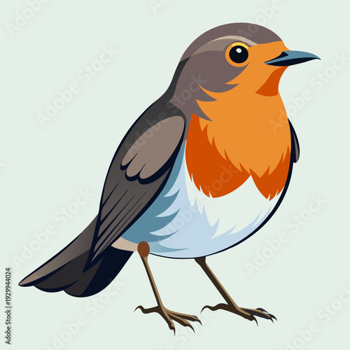 Merle d’Amérique perché sur un arbre au plumage vibrant dans le bois.