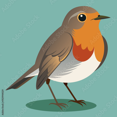 Merle d’Amérique perché sur un arbre au plumage vibrant dans le bois.