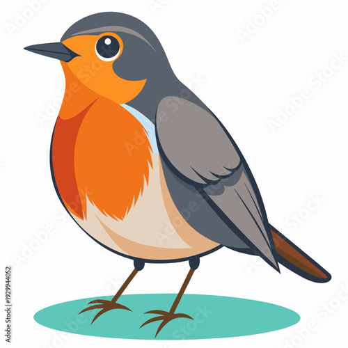 Merle d’Amérique perché sur un arbre au plumage vibrant dans le bois.