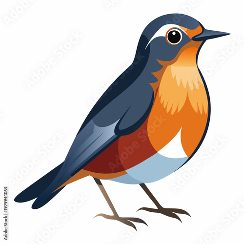 Merle d’Amérique perché sur un arbre au plumage vibrant dans le bois.