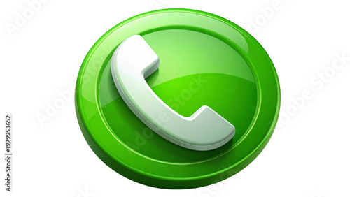 3D WhatsApp Logo Icon Glossy Social Media Symbol Vector