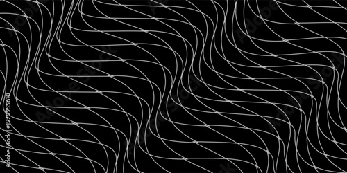 Net texture pattern on black background. Net texture pattern for backdrop and wallpaper. Realistic net pattern with black squares. Geometric background, vector illustration eps 10