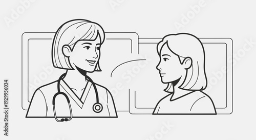 Doctor and patient engaging in a medical consultation.