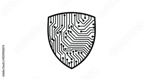 Shield with circuit board design security technology