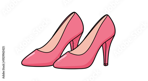 Pink High Heels Image, Fashion Photography, Elegant Footwear, Style Concept