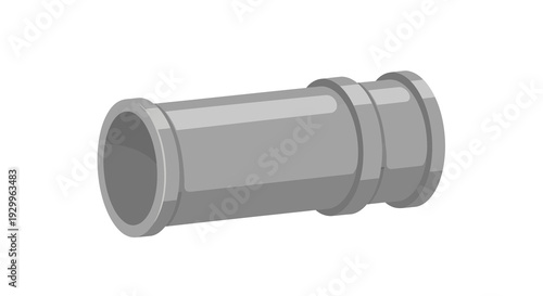 Pipe fitting image, photography, industrial component, metallic design, engineering element