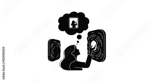 person thinking about social media post on phone