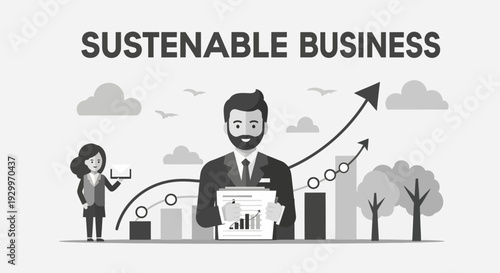 Sustainable Business Growth with Professional Team and Environmental Focus.