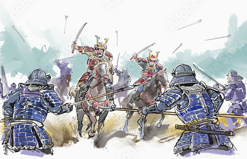 突破する騎馬隊