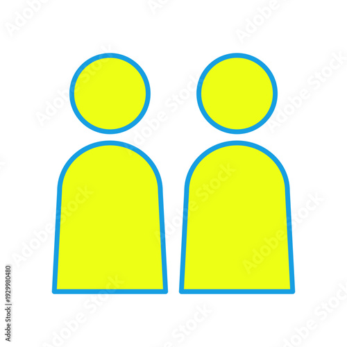 二人組とグループの人物アイコン