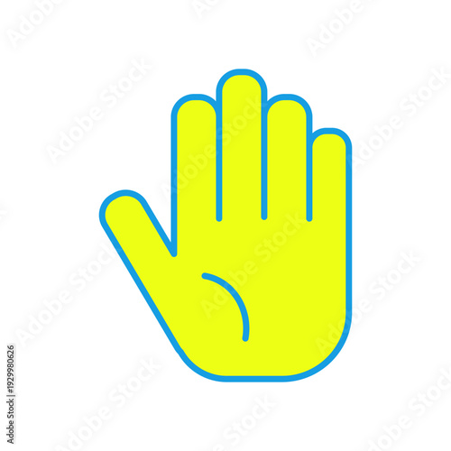 ストップの合図をする左手のアイコン