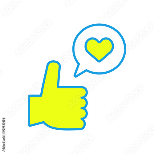 SNSのリアクションのいいねアイコン