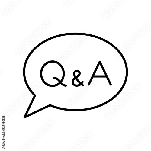 Q&Aの吹き出しアイコン