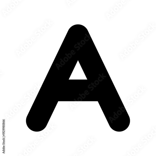 英字Aのシンプルアイコン