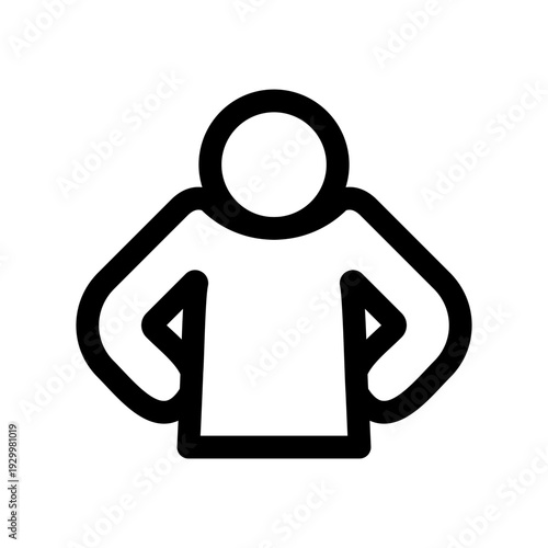 自信に満ちた人物のアイコン