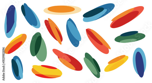 Colorful jelly beans scattered on for confectionery