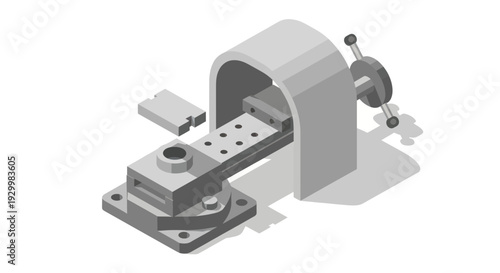 Industrial Machine Vice Tool for Metalworking and Fabrication.