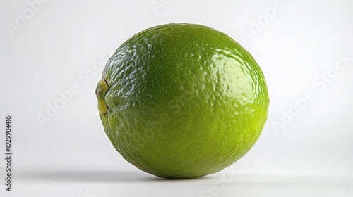 Lime with dimpled peel and vibrant color