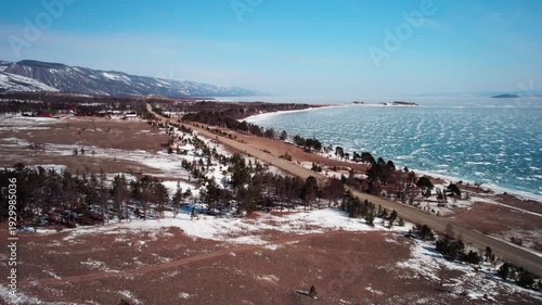 Flight to the frozen lake