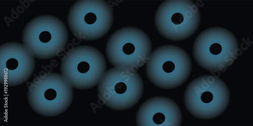 Blue abstract background with glowing circles. Swirl circular lines pattern. Geometric spiral. Twirl element. Modern graphic desi