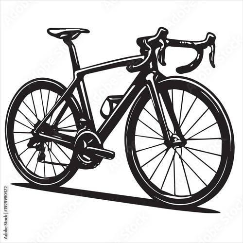 bicycle isolated on white background